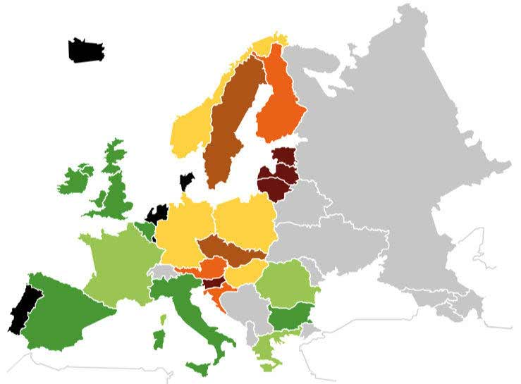 Kleszczowe zapalenie mózgu w Europie